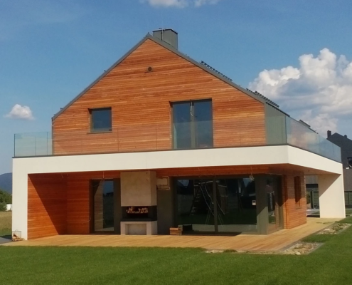 Nanoochrana dřevěné fasády v Bielsko-Biala
